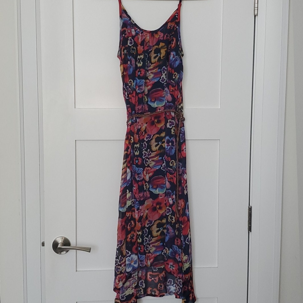 Spaghetti strap floral dress